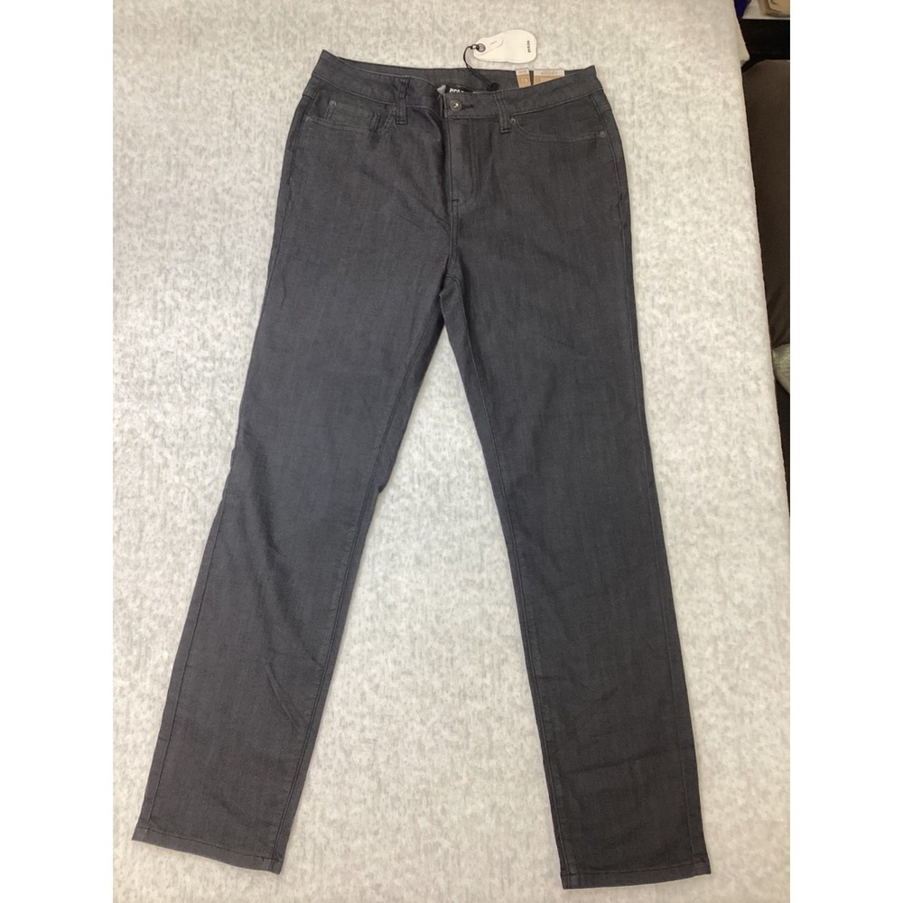 Prana Kayla High Rise Jean Womens 10 Short Dark Grey Stretch Denim 1968371 NWT - Picture 1 of 6